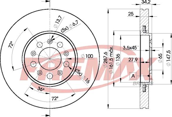 FREMAX BD-5604 - Fren diski parts5.com