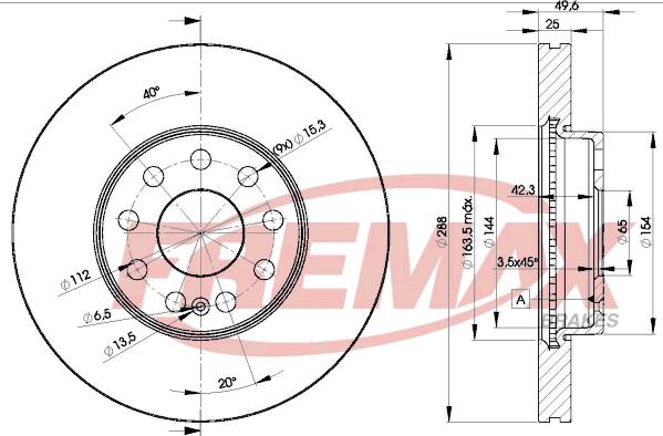 FREMAX BD-5615 - Disc frana parts5.com