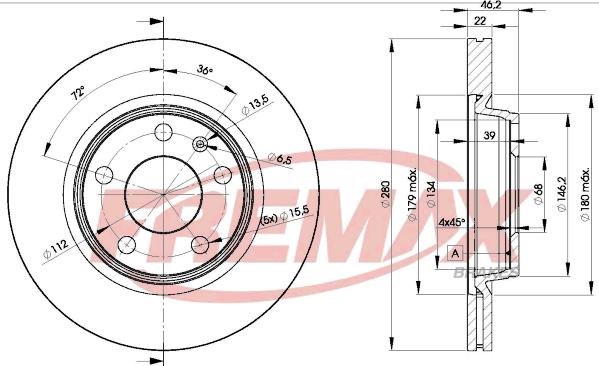 FREMAX BD-5301 - Disco de freno parts5.com