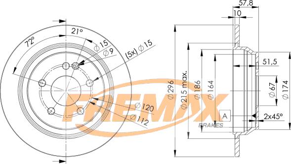 FREMAX BD-0416 - Δισκόπλακα parts5.com