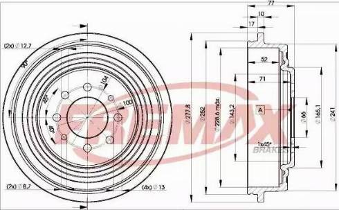 FREMAX BD-0511 - Piduritrummel parts5.com