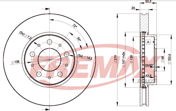 FREMAX BD-1788 - Disc frana parts5.com