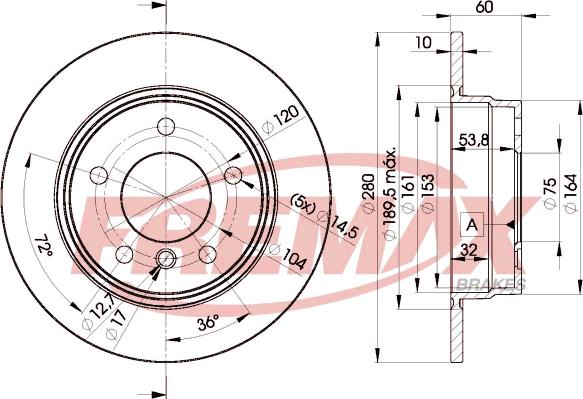 FREMAX BD-8936 - Brake Disc parts5.com