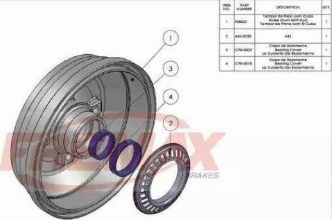 FREMAX BD-8051 - Brake Drum parts5.com