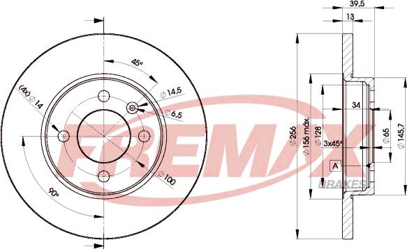 FREMAX BD-3392 - Féktárcsa parts5.com