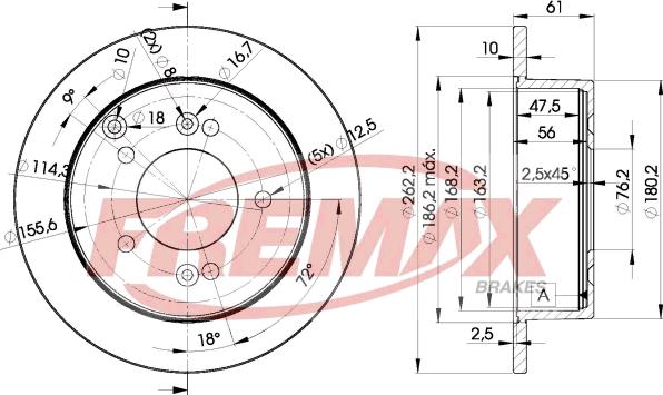 FREMAX BD-2905 - Brake Disc parts5.com