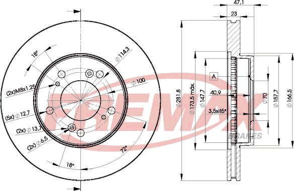 FREMAX BD-2586 - Bremsscheibe parts5.com