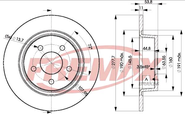 FREMAX BD-7989 - Kočni disk parts5.com