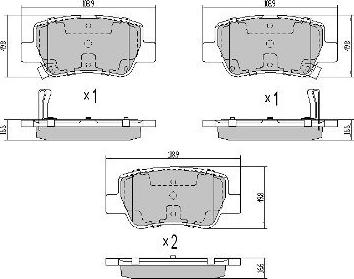 FREMAX FBP-0861 - Brake Pad Set, disc brake parts5.com