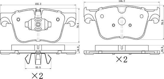 FREMAX FBP-0770 - Σετ τακάκια, δισκόφρενα parts5.com