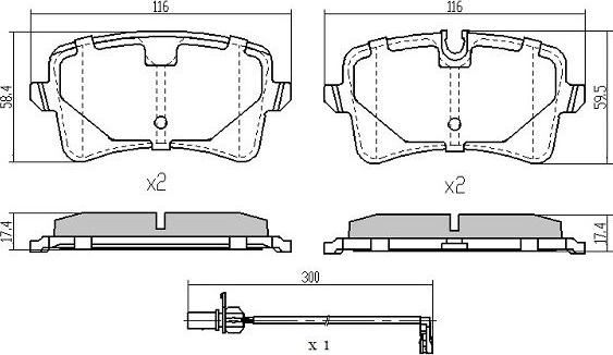 FREMAX FBP-1940 - Fren balata seti, diskli fren parts5.com