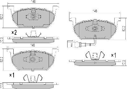 FREMAX FBP-1969 - Set placute frana,frana disc parts5.com