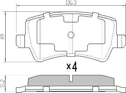 FREMAX FBP-1497 - Тормозные колодки, дисковые, комплект parts5.com