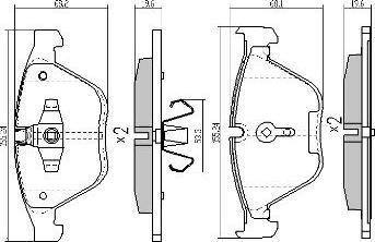 FREMAX FBP-1664 - Brake Pad Set, disc brake parts5.com