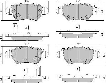 FREMAX FBP-1082 - Fren balata seti, diskli fren parts5.com