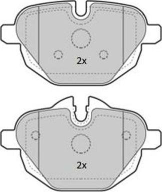 FREMAX FBP-1854 - Sada brzdových platničiek kotúčovej brzdy parts5.com