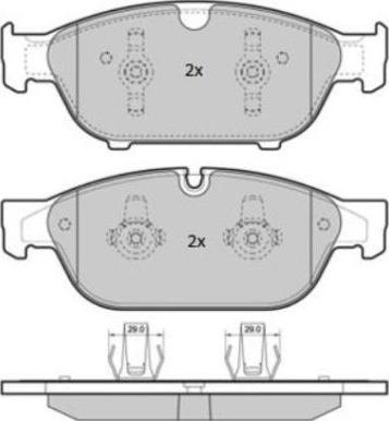 FREMAX FBP-1852 - Piduriklotsi komplekt,ketaspidur parts5.com