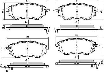 FREMAX FBP-1800 - Σετ τακάκια, δισκόφρενα parts5.com