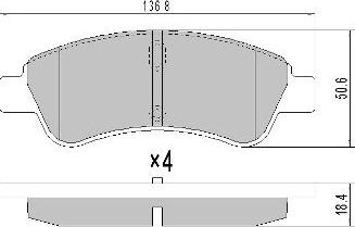 FREMAX FBP-1212 - Komplet kočnih obloga, disk kočnica parts5.com