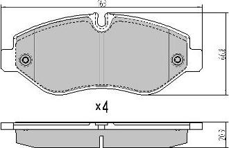 FREMAX FBP-1715 - Fékbetétkészlet, tárcsafék parts5.com