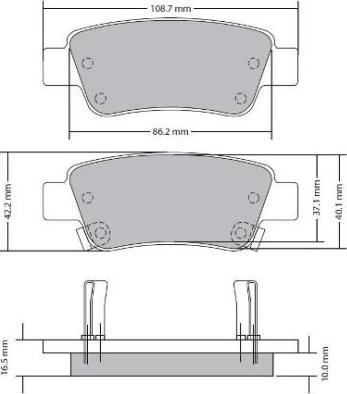 FREMAX FBP-1717 - Σετ τακάκια, δισκόφρενα parts5.com