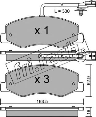 Fri.Tech. 917.0 - Kompletni pribor, zavorna celjust parts5.com