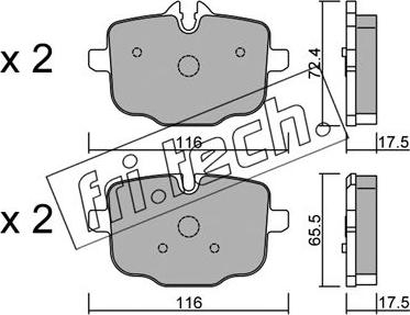 Fri.Tech. 939.0 - Set placute frana,frana disc parts5.com