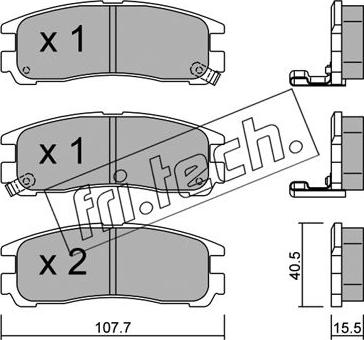 Fri.Tech. 413.0 - Set placute frana,frana disc parts5.com