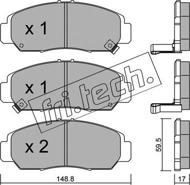 Fri.Tech. 478.0 - Σετ τακάκια, δισκόφρενα parts5.com