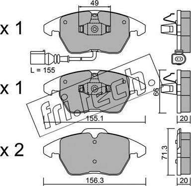 Fri.Tech. 564.0 - Σετ τακάκια, δισκόφρενα parts5.com