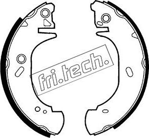 Fri.Tech. 1040.140 - Jeu de mâchoires de frein parts5.com