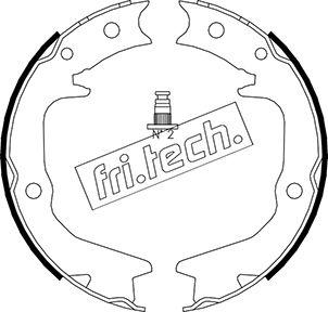 Fri.Tech. 1064.177 - Juego de zapatas de frenos, freno de estacionamiento parts5.com