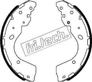 Fri.Tech. 1067.203 - Brake Shoe Set parts5.com