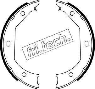 Fri.Tech. 1019.027 - Komplet kočionih papuča, ručna kočnica parts5.com