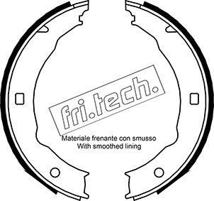 Fri.Tech. 1079.193 - Brake Shoe Set, parking brake parts5.com