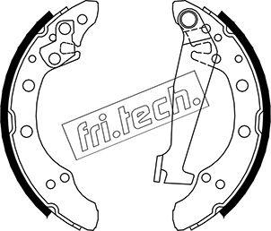 Fri.Tech. 1124.284 - Fékpofakészlet parts5.com