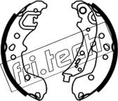 Fri.Tech. 1253.720 - Brake Shoe Set parts5.com