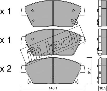 Fri.Tech. 856.0 - Set placute frana,frana disc parts5.com