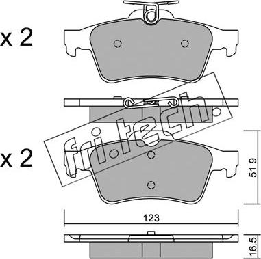 Fri.Tech. 346.1 - Set placute frana,frana disc parts5.com