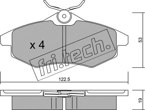 Fri.Tech. 337.0 - Bremsbelagsatz, Scheibenbremse parts5.com