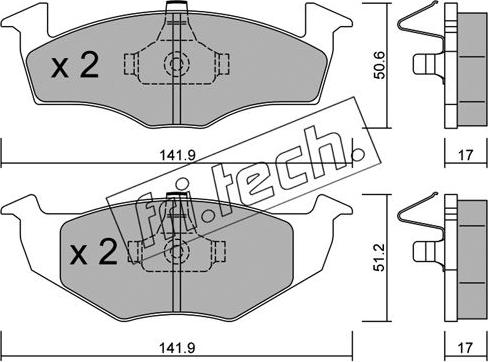 Fri.Tech. 215.0 - Set placute frana,frana disc parts5.com