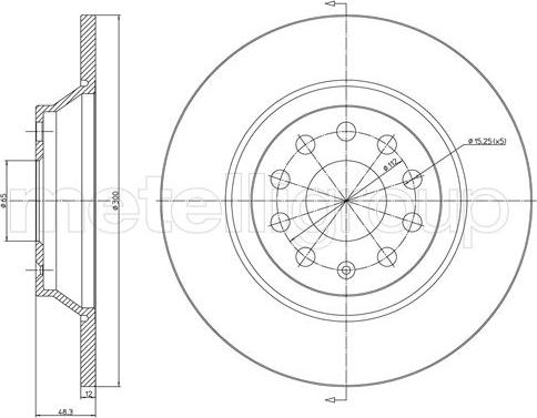 Febi Bilstein 104496 - Тормозной диск parts5.com