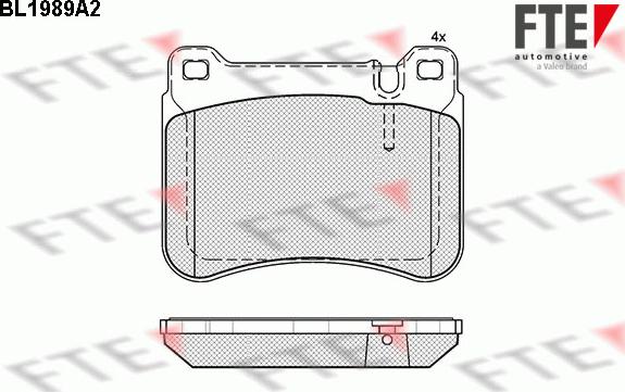 FTE 9010579 - Brake Pad Set, disc brake parts5.com