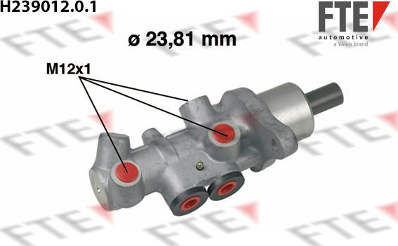 FTE H239012.0.1 - Cilindro principal de freno parts5.com