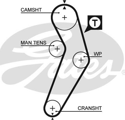 Gates 5473XS - Timing Belt parts5.com