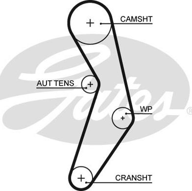 Gates 5503XS - Timing Belt parts5.com