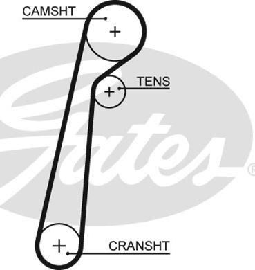 Gates 5652XS - Curea de distributie parts5.com