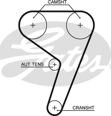 Gates K025669XS - Timing Belt Set parts5.com