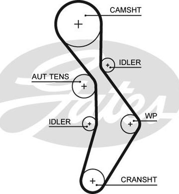 Gates 5604XS - Timing Belt parts5.com