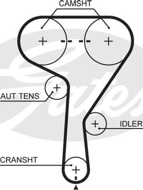 Gates K015603XS - Timing Belt Set parts5.com